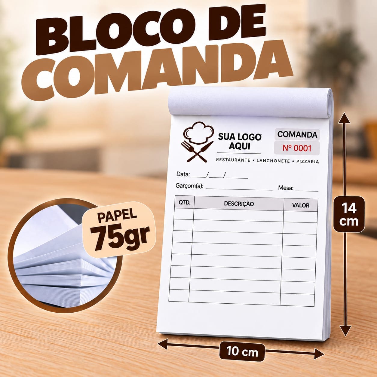 Bloco Comanda 75GR
