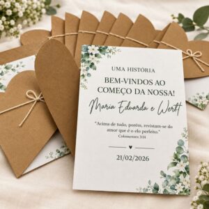 Convite de casamento personalizado